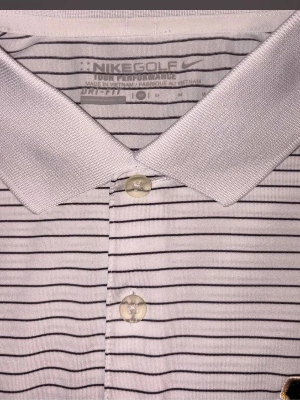 Nike Golf Pittsburgh Pirates Tour Performance Dri-FIT Striped Polo Men’s M
